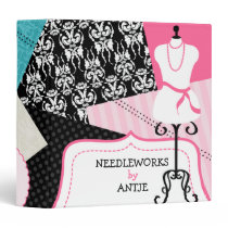 Mannequin and Fabrics Sewing Binder binders