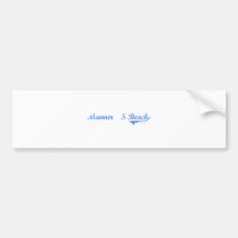 Manner'S Beach Hawaii Classic Design Bumper Stickers