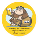 Manny the Monk #1 Round Sticker
