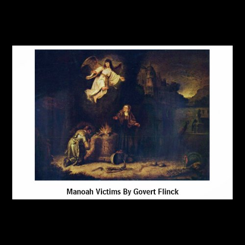 Manoah Victims By Govert Flinck Poster