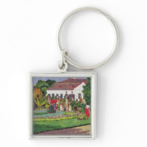 Manor House in Kertvelyes, 1907 Key Chain