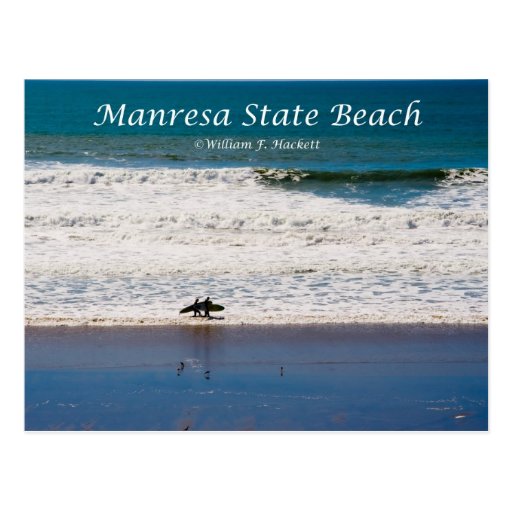 Manresa State Beach Surfers California Products Postcards