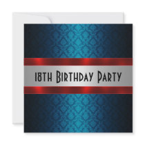 Man's 18th Birthday Invitation