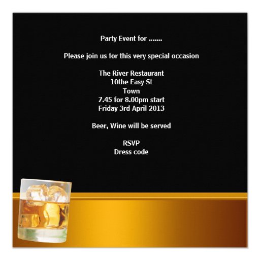 Mans 30th Birthday Party Drinks Beer Boys Night Announcements