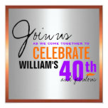 Man's 40th Birthday Invitation