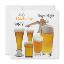 Mans Bachelor Party Beer Boys Night Legs Announcement