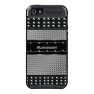 Mans Boys Black Metal Studs Look Covers For iPhone 5
