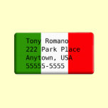Man's Handsome Italian Address Label Template labels