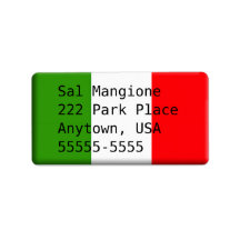 Man's Handsome Italian Address Label Template