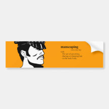 MANSCAPING BUMPER STICKER