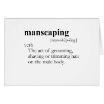 MANSCAPING (definition) cards