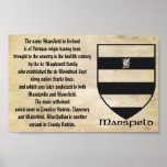 MANSFIELD FAMILY CREST AND ORIGIN OF THE NAME posters