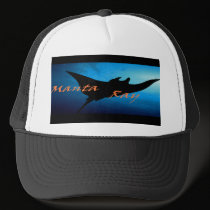Manta Ray Logo Baseball hat by MistaSCARY Manta Ray Logo Baseball hat