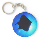 Manta Ray Silhouette keychains