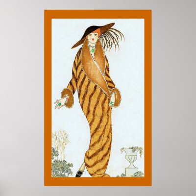 Vintage Fashion Prints on De Zibeline   Vintage Fashion Illustration Posters By Vintagefactory