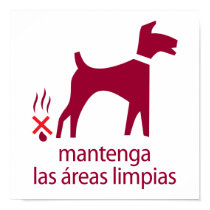 mantenga las areas limpias posters