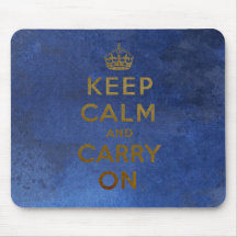 Mantenga tranquilo y continúe Mousepad Tapetes De Ratón