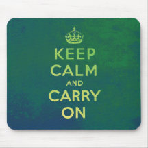 Mantenga tranquilo y continúe Mousepad Tapetes De Ratones