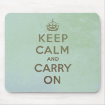 Mantenga tranquilo y continúe Mousepad Alfombrilla De Ratones