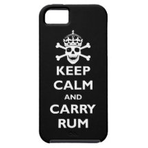 Mantenga tranquilo y lleve el ron iPhone 5 Case-Mate carcasas