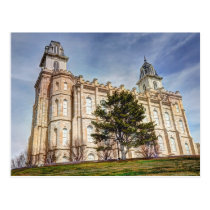 Manti LDS Mormon Temple postcards