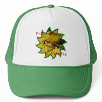 Mantis & Chrysanthemums - Hat #1