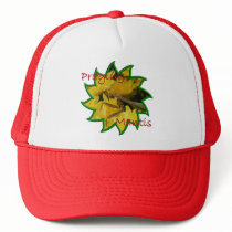 Mantis & Chrysanthemums - Hat #2