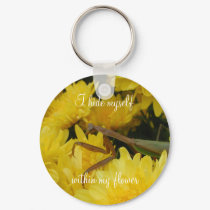 Mantis & Chrysanthemums - Keychain #1 by bontondesigns Mantis & Chrysanthemums - Keychain #1