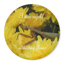 Mantis & Chrysanthemums - Magnet #1 by bontondesigns Mantis & Chrysanthemums - Magnet #1