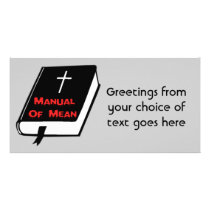 Manual of Mean Customized Photo Card