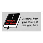Manual of Mean Customized Photo Card