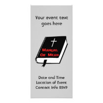 Manual of Mean Personalized Rack Card