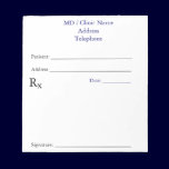 Manual Prescription Notepads (White) notepads