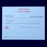 Manual Prescription Pad (Large - Blue) notepads