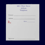 Manual Prescription Pads (Gray) notepads