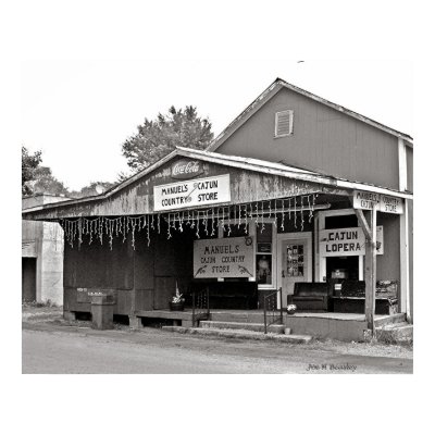 Manual's Cajun Country Store Print by bhbphotos