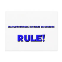 Manufacturing Systems Engineers Rule! postcards by professions Manufacturing Systems Engineers Rule! postcards