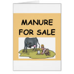 MANURE GREETING CARD