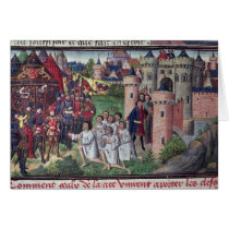 Manuscript by Jean Vauquelin Card