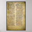 Manuscript - Canonry of Westminster, Old Middlesex posters