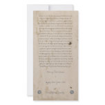 Manuscript Picture Card