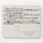 MANUSCRITO FRESCO DE CHARLES DICKENS DE LOS MOUSE PAD