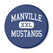 Manville - Mustangs - High - Manville New Jersey magnets