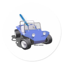 Manx Blue with Surfboard stickers by frengi Manx Blue with Surfboard stickers