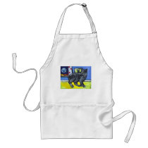 Manx cat senses smiling moon aprons