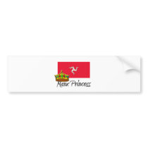 Manx Princess bumper stickers by flagshirt Manx Princess bumper stickers