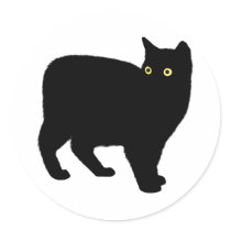 Manx Round Stickers