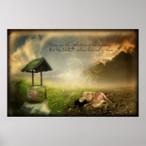 Many are the Afflictions (Scripture Art Poster)
