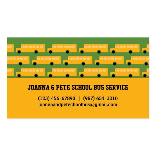 many-buses-school-bus-business-card-zazzle