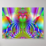 Many Colored Budda Print